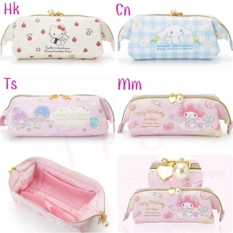 

CL Pouch tempat pensil sekat Cinnamoroll Melody Hello Kitty Twin Stars ori