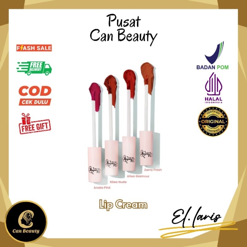 (FREE GIFT) Can Beauty LIP CREAM  , BPOM , HALAL (100% ori) Skincare CanBe El laris