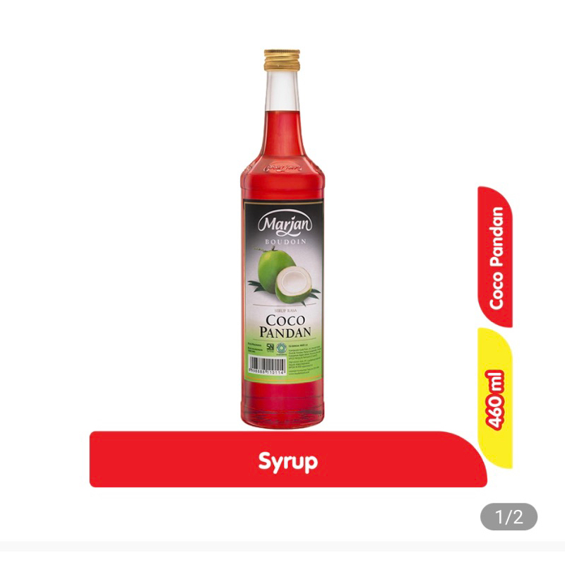

Marjan Boudoin Syrup Cocopandan 460 ml
