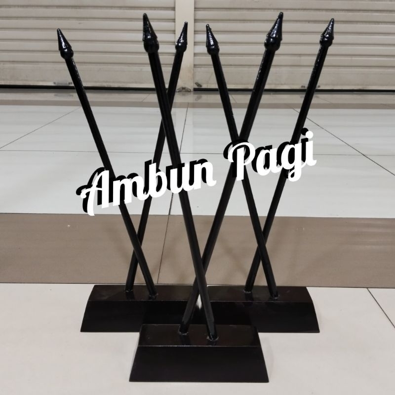 

best seller tiang silang kayu meja tiang bendera meja ready stock