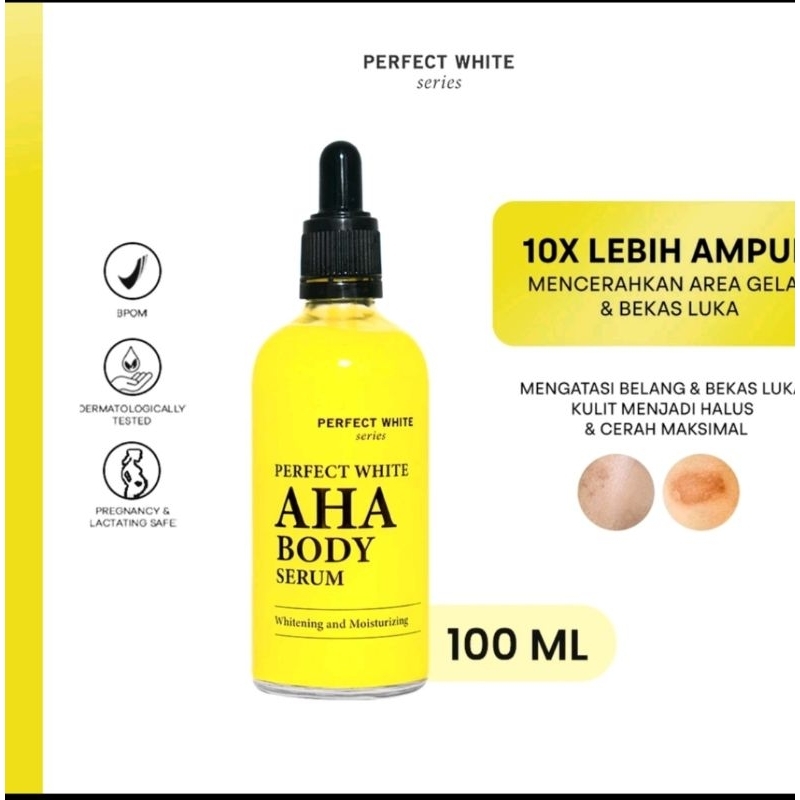 PERFECT WHITE AHA BODY SERUM / PERFECT WHITE AHA BODY SERUM AND MOISTURIZING 50 ML /AHA BODY SERUM 5