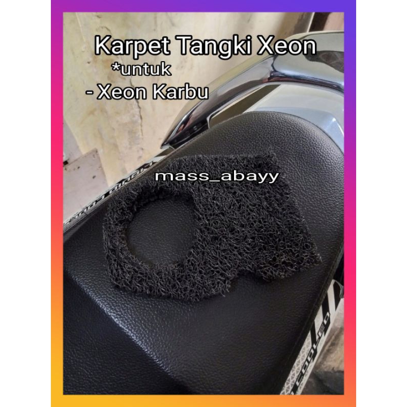 Karpet Cover Tutup Tangki Bensin Xeon Karbu-RC-GT-Aerox 125