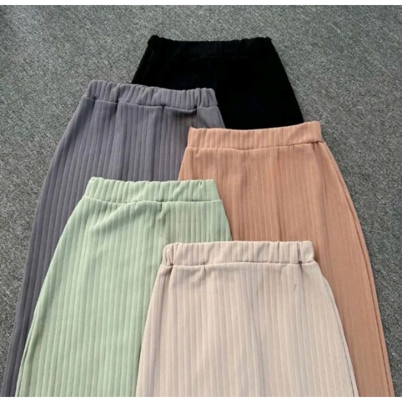 Rok Span Premium Knit Hornet|Rok Span Panjang Wanita  Kekinian|Rok wanita| Rok Span Belahan