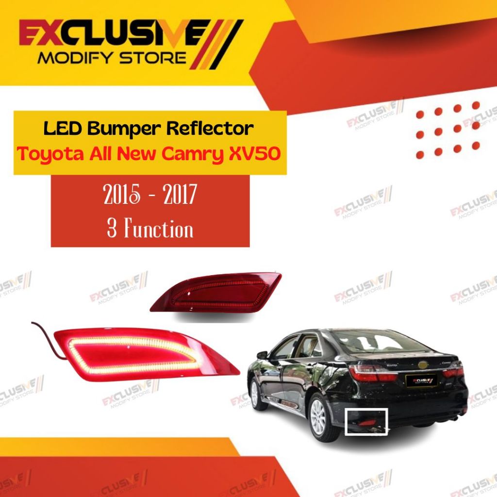 TOYOTA ALL NEW CAMRY XV50 2015-2017) REFLECTOR LED BUMPER 3F WITH SEIN
