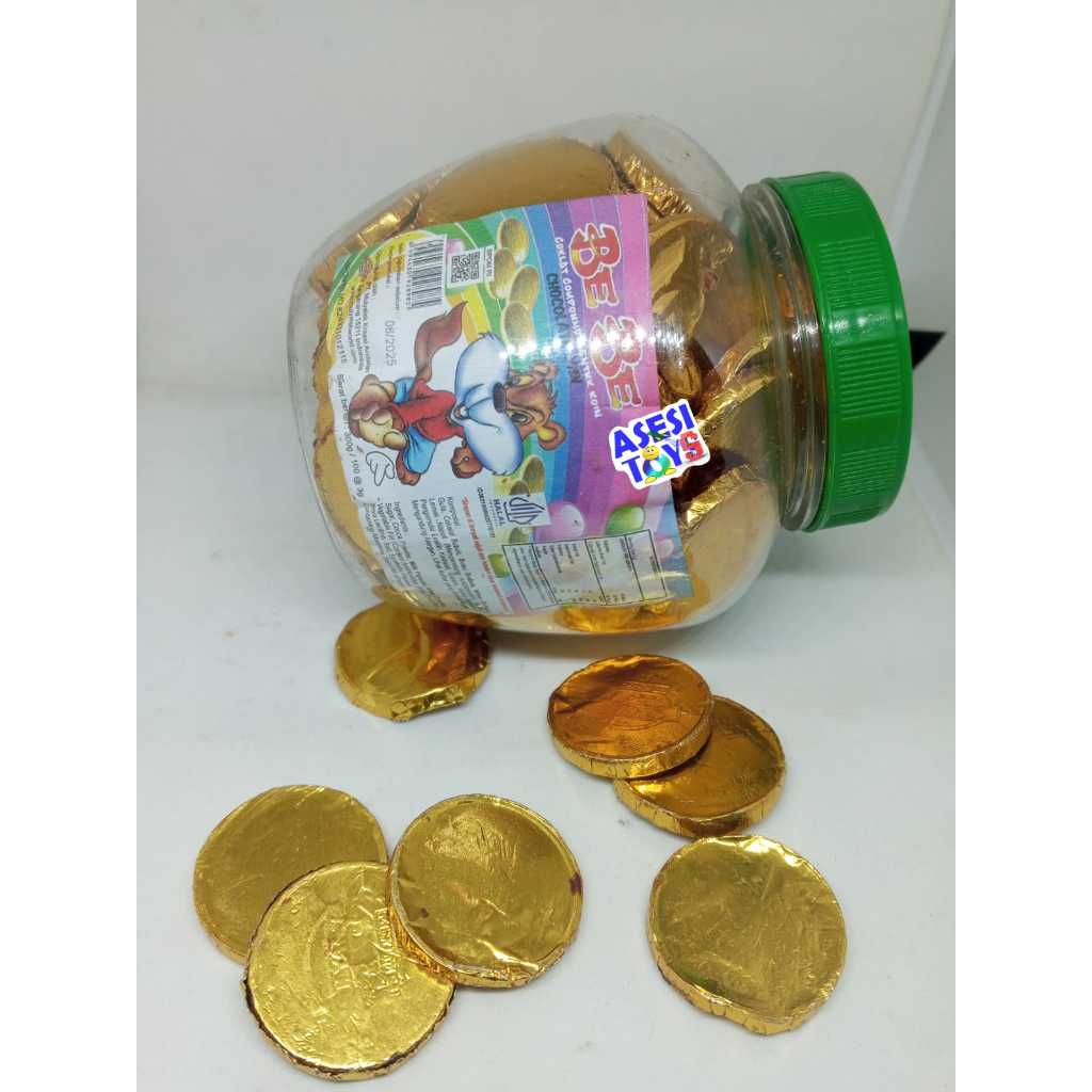 

permen anak warung rasa coklat coin bebe 100pcs