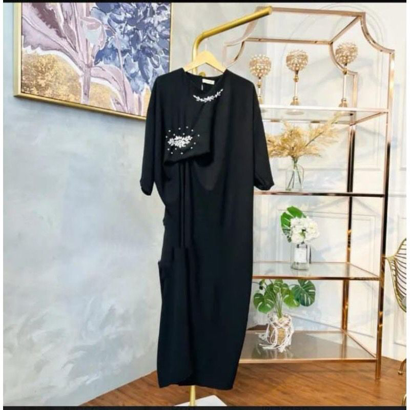 gamis medan/gamis murah/gamis lebaran/gamis putih/gamis hitam/outfit hijab