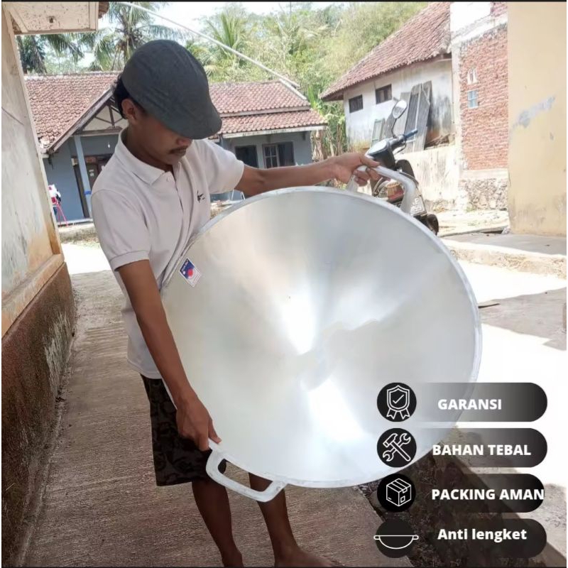 wajan kuali jumbo no 24 diameter 60 cm kuali kancah besar tebal