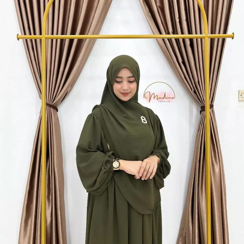 medina set syari pasmina oval.