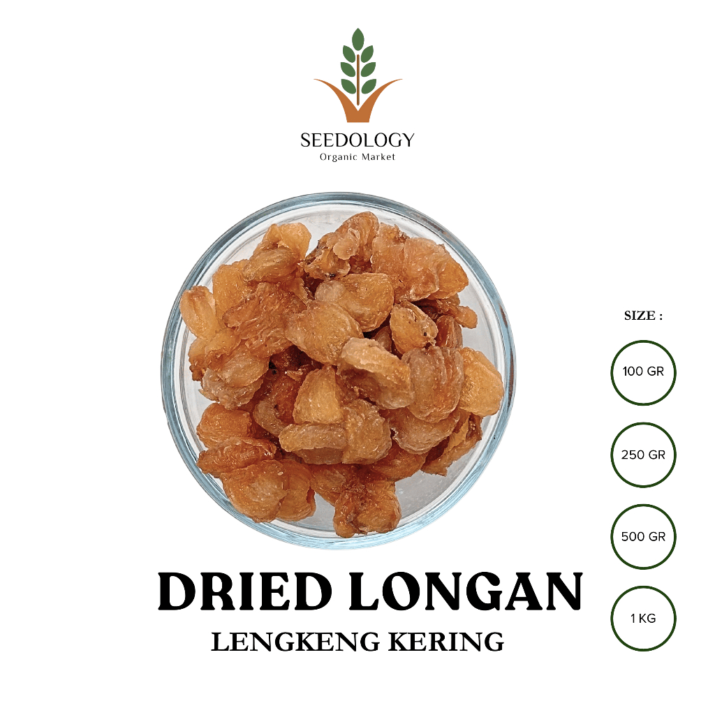 

Dried Longan 250gr - Kelengkeng Kering (Long Yan Rou)