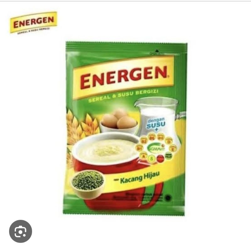 

ENERGEN KACANG HIJAU|| MINUMAN INSTAN|| MINUMAN SERBUK|| PENAHAN LAPAR