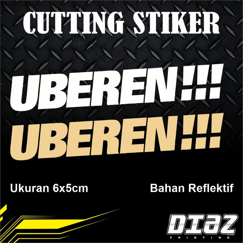 

STICKER STIKER CUTTING VIRAL UBEREN !!!