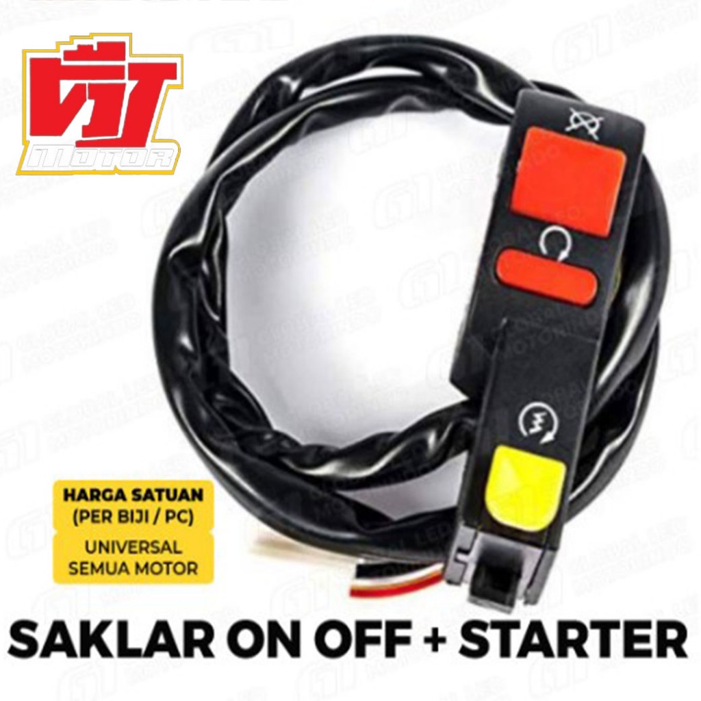 Saklar On/Off / Switch On Off Lampu Motor + Starter motor