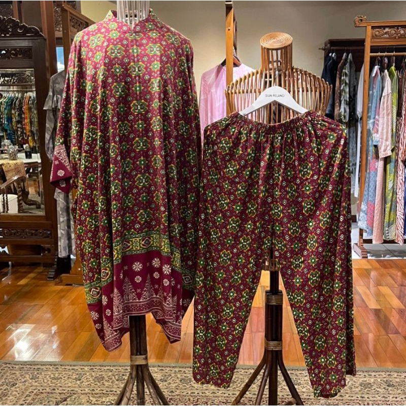 Anya Set Kaftan + Pants by Dian Pelangi LIMITED EDITION Setelan Busana Muslim Gamis Celana Outfit Ca
