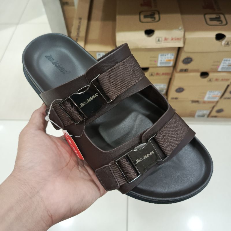 SANDAL KARET PRIA FLAT JIM JOKER VARIASI SLIP ON MOTIF TALI DUA || SANDAL LEBARAN PRIA JIM JOKER FAS