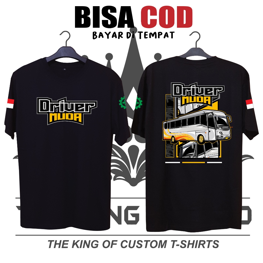 BAJU KAOS DRIVER MUDA BUS//BANYAK PILIHAN WARNA