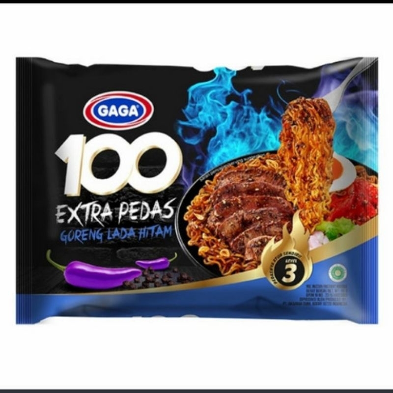 

Gaga mie instan 100 extra pedas lada hitam 75 gr