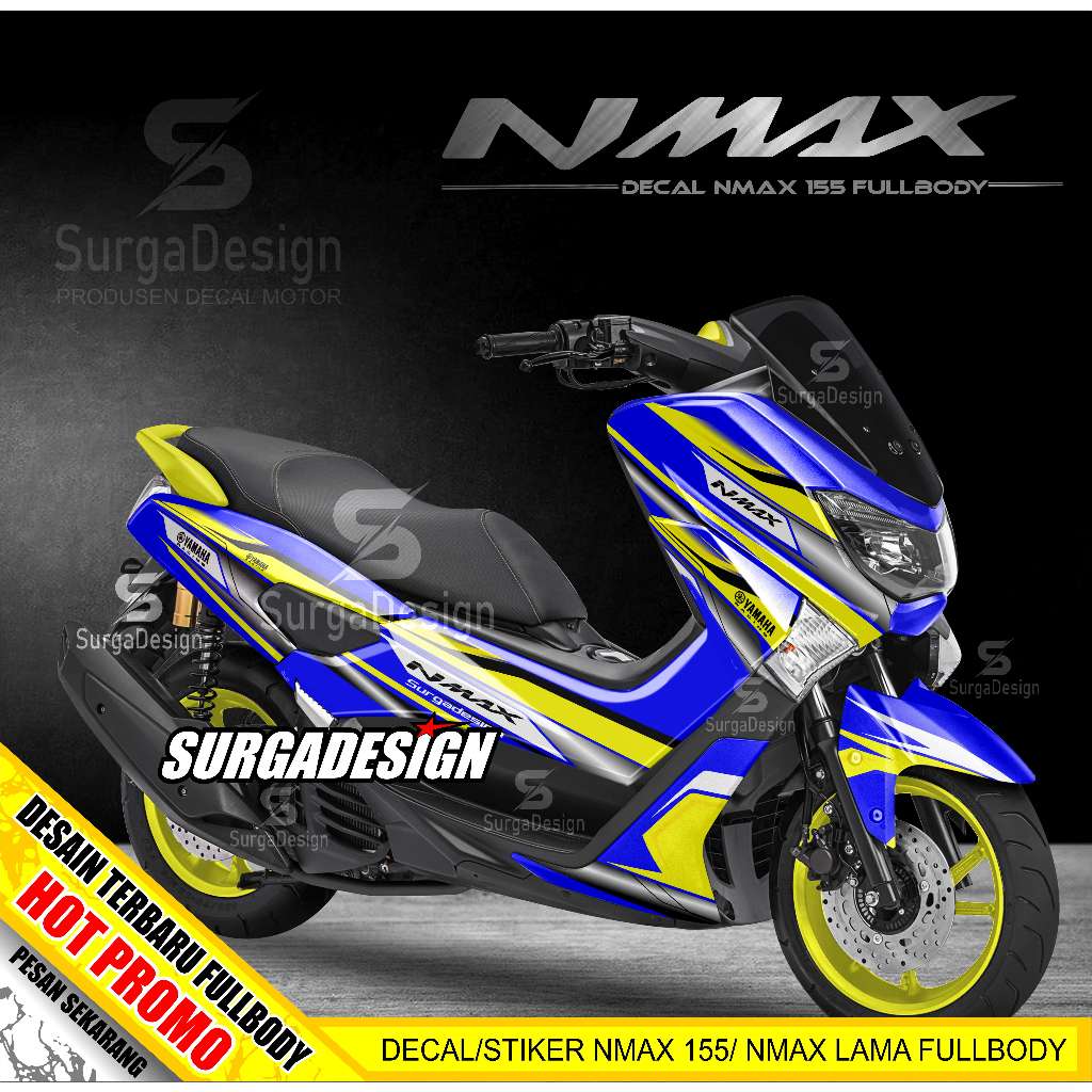 DECAL NMAX, DECAL NMAX OLD, DECAL NMAX FULL BODY, DECAL NMAX 155, STIKER NMAX, STIKER NMAX OLD, STIKER NMAX OLD FULL BODY, STIKER NMAX OLD FULL BODY HITAM, DECAL NMAX 155