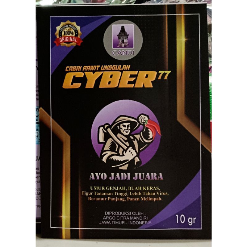 

Benih Cabe Rawit Cyber 77 10gr Cabe Rawit Tahan Virus