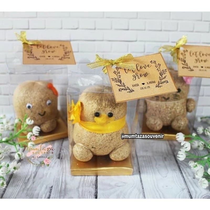 Boneka Horta bisa tumbuh rumput / Boneka Rumput / souvenir boneka / Boneka lucu / grassdoll / souven