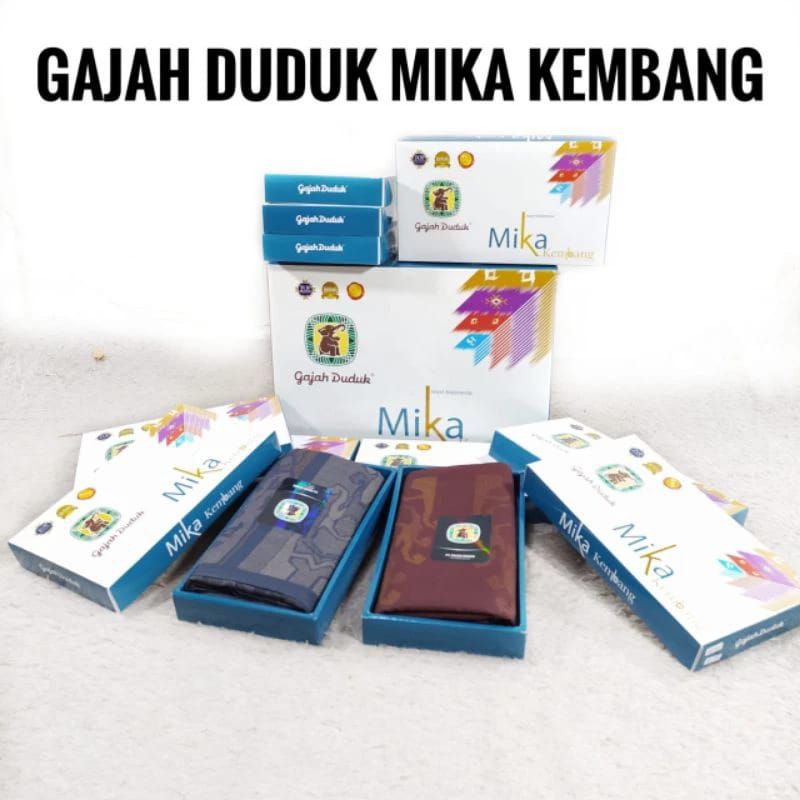 Sarung gajah duduk mika kembang