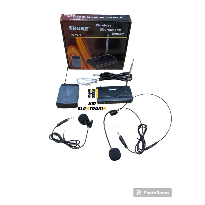Mic Wireless Shure PGX 24N Clipon & Bando