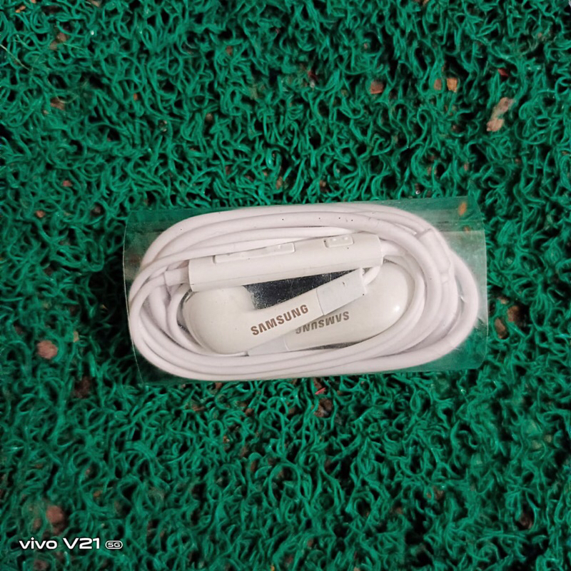 Earphone Hedset Kabel Samsung A71 Karet Ngebass Stereo Original 100%