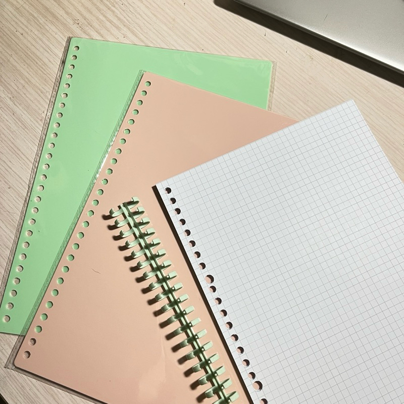 bundling notebook B5 diy (ring,sampul,looseleaf)