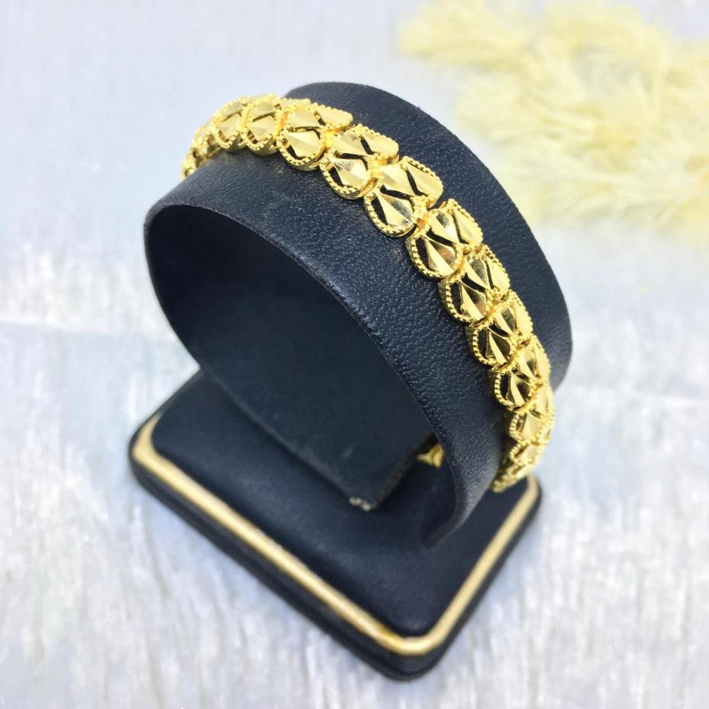 Gelang Emas Rantai Plat 375/8K