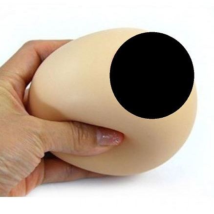 Kualitas Terbaik] Squishy Anti Stress Ball Bentuk Breast Baby Feeding - Brown