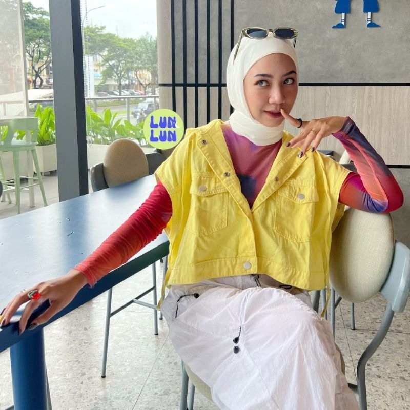 LUNLUN -  HOODIE JEANS VEST / JACKET/ VEST