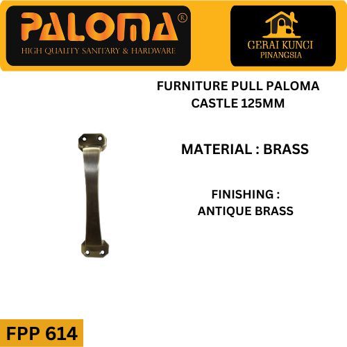 PALOMA FPP 614 CASTLE 125MM Tarikan laci/lemari/Tarikan Jendela
