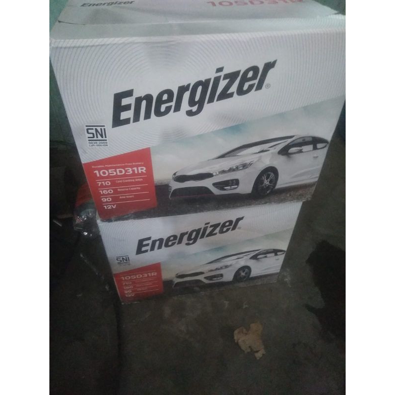 Aki mobil MF Energizer 105D31R kering nx120-7R
