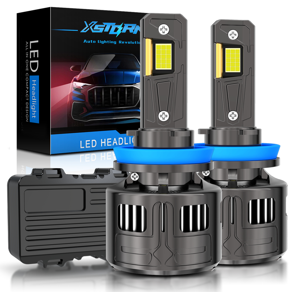 XSTORM 2Pcs H4 H11 LED 300W 35000LM Bohlam Lampu Depan Led Mobil H4 / H11 9005HB3 / 9006HB4 Lampu