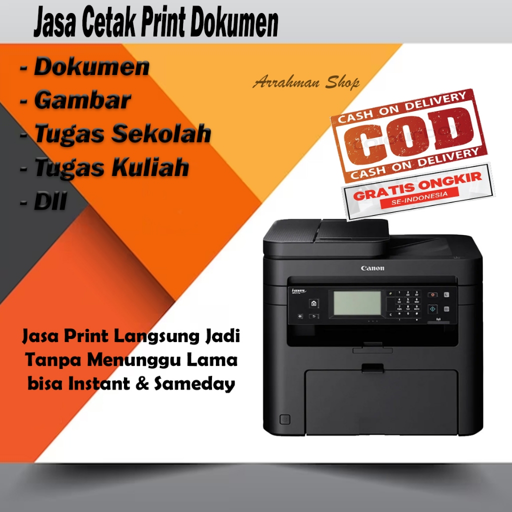 

Print Dokumen Cepat Hvs 75 Gsm Hitam Putih / Warna Langsung Jadi