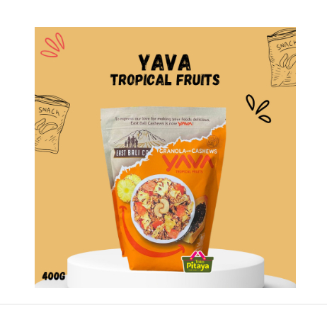 

YAVA Granola Tropical Fruits 400 gr