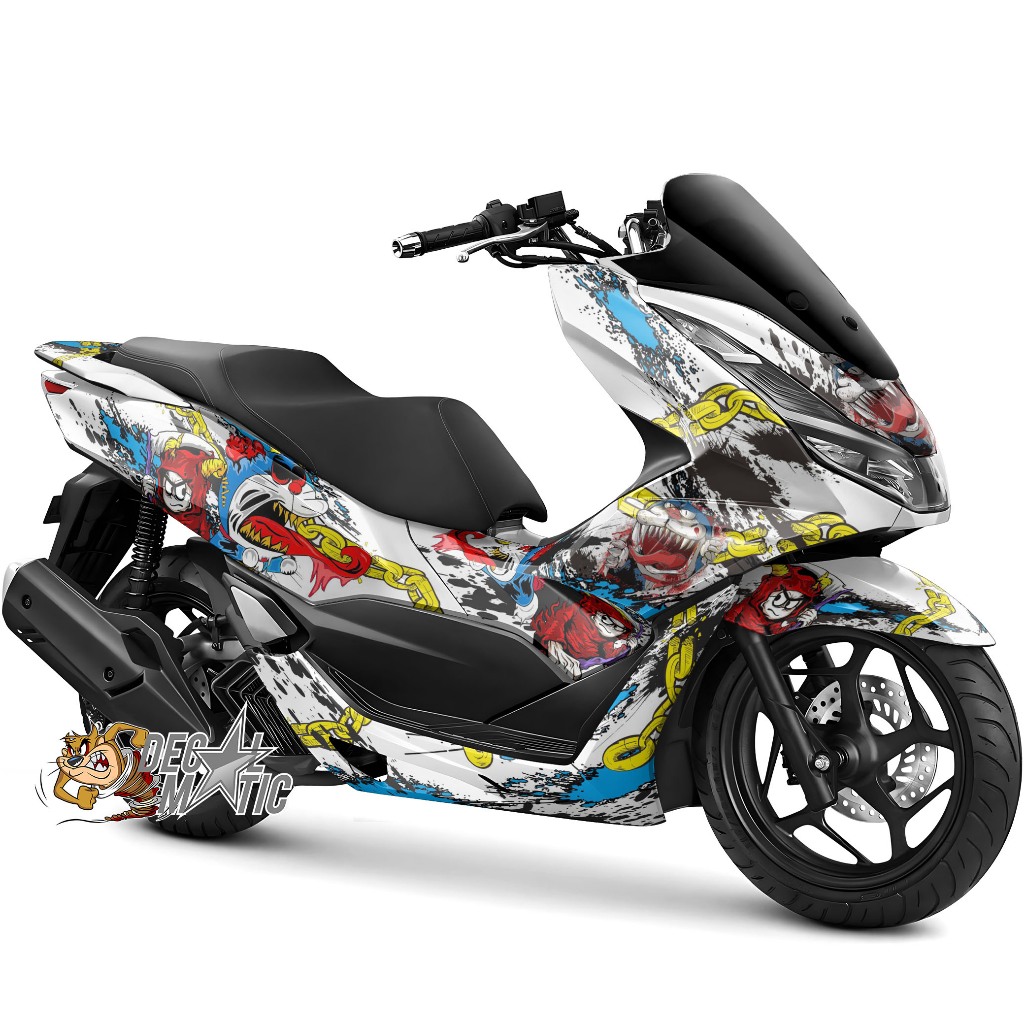 Stiker PCX 160 Full Body - Decal Full Body Motor Honda PCX 150  PCX 160 PCX160 Doraemon Zombie 2
