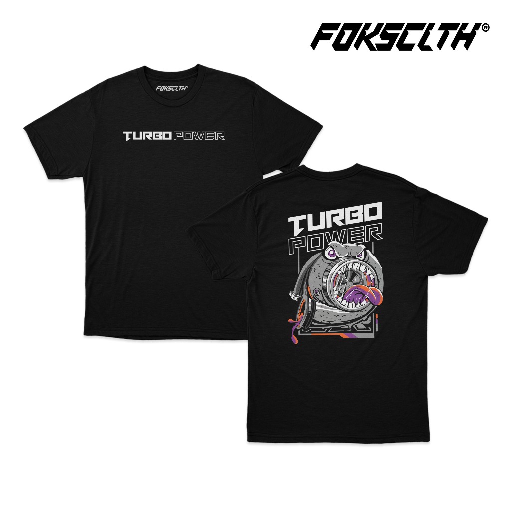 Kaos Turbo Power Kaos Modifikasi Mobil Kaos Turbo Diesel 100% Cotton Combad 24s