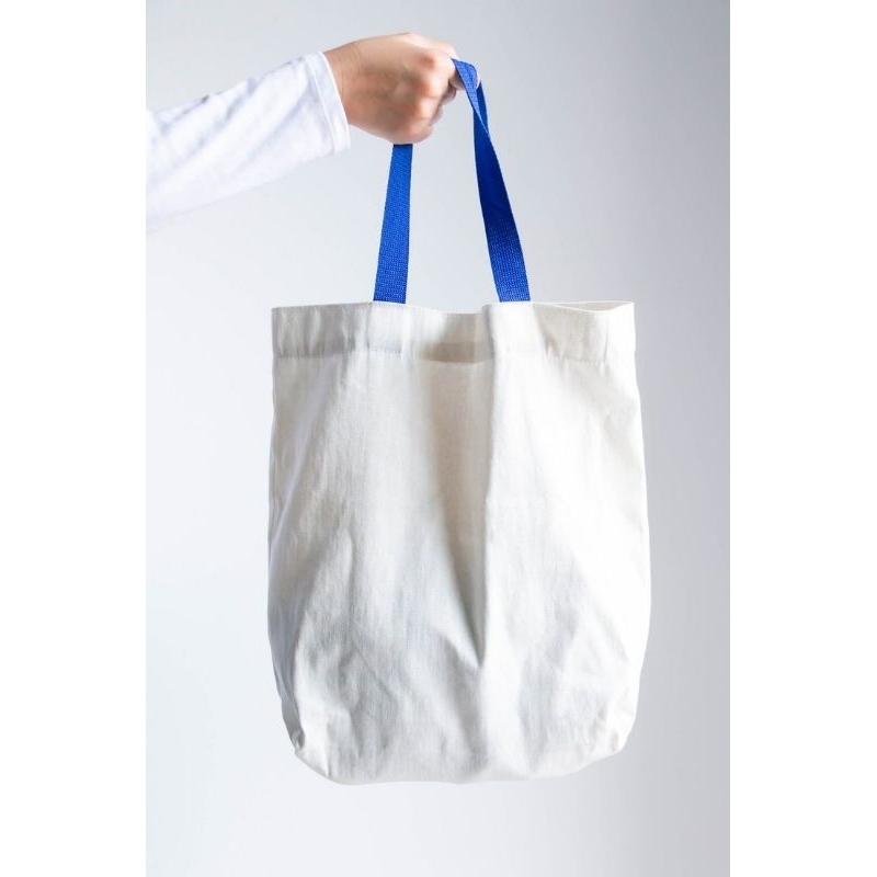 AC (GRADE A BLACU) Eco Go Green Natural Plain Premium Tote Bag Tas Jinjing Lukis Sulam Decoupage Pol