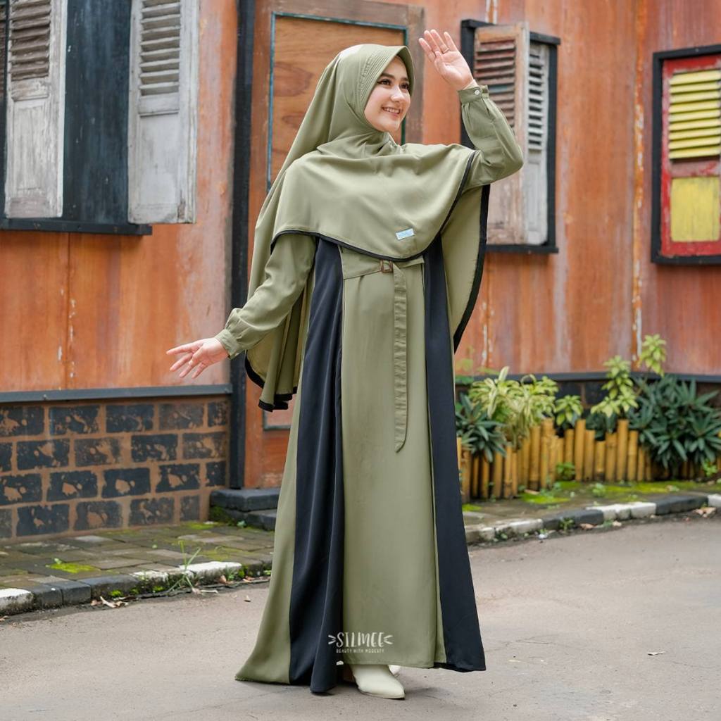 HANNA GAMIS SET BUSUI  DRESS SYARI BY SILMEE INDONESIA