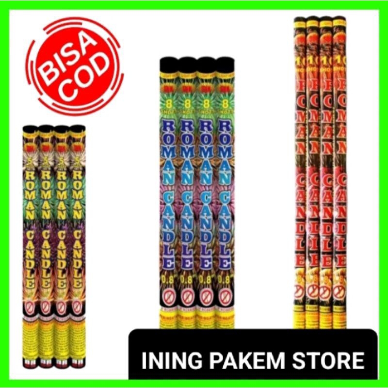 Kembang Api Roman Candle 15 shot 0,8 2pcs