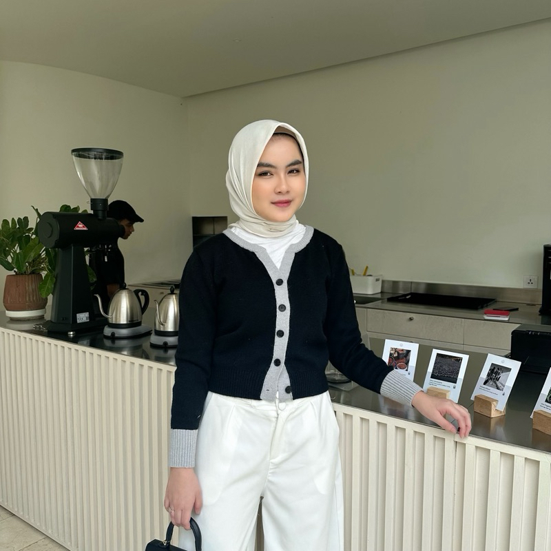 wearjeannie - Ditto Cardigan Top | Cardigan Wanita Bahan Rajut