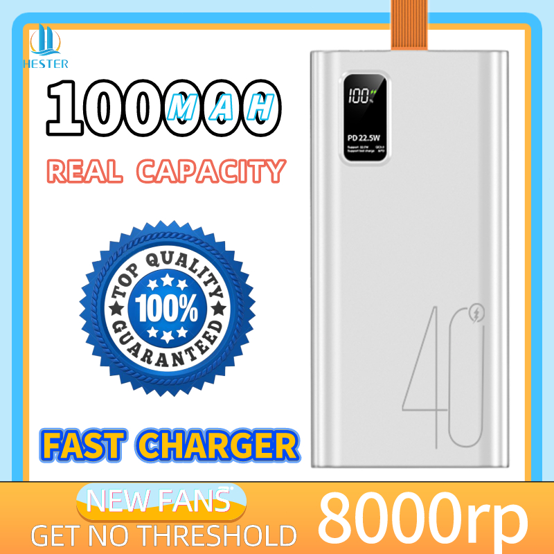 HESTER crazy robot powerbank 66W power bank robot 1000000 mah asli portable powerbank powerbank orig