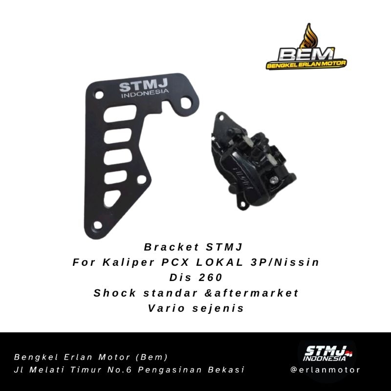 Bracket Breket STMJ 3P Pcx Lokal 260mm Shock Vario