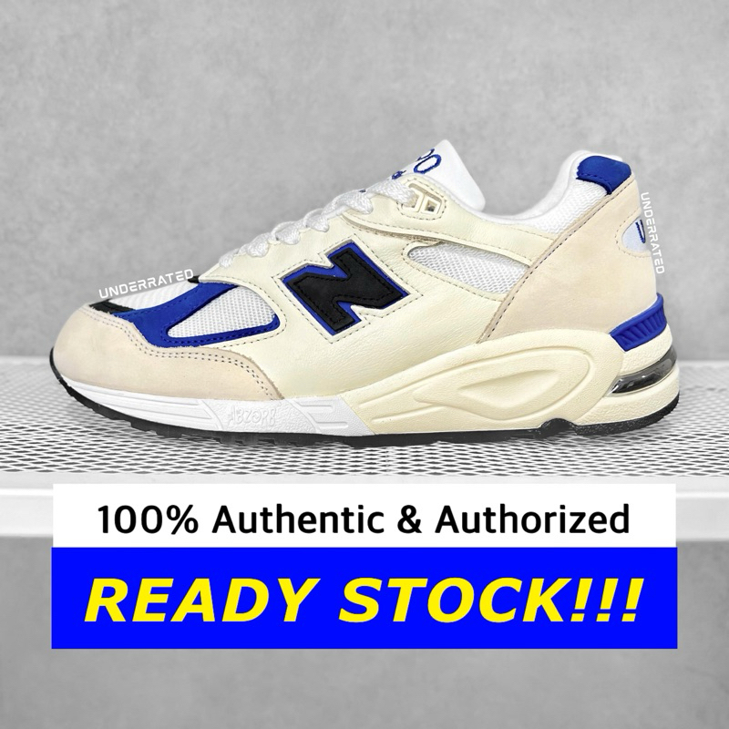 New Balance 990 V2 Teddy Santis White Blue M990WB2 (100% Authenthic)