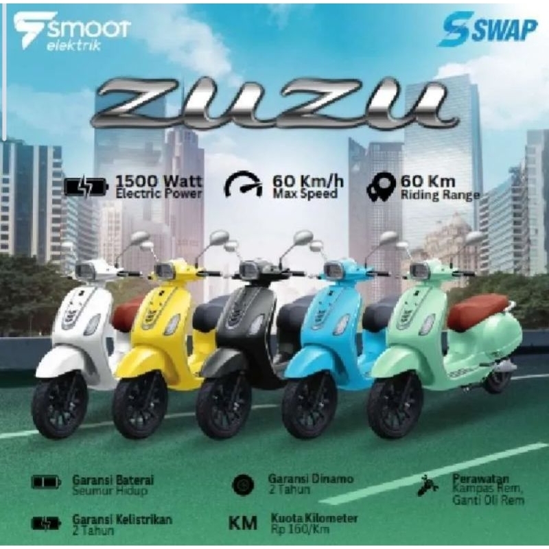 Sepeda Motor Listrik SMOOT Zuzu - Subsidi