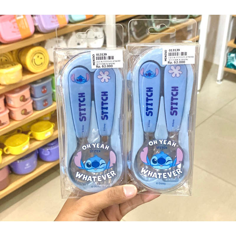 MINISO sendok makan set stainles steel garpu,sendok&sumpit