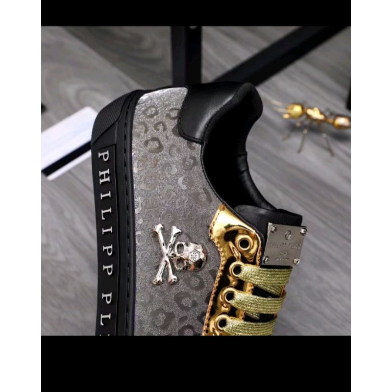 promo ramdhan sepatu Philipp plein black shoes original