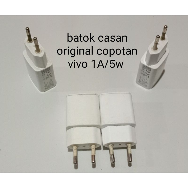 kepala charger original vivo 1a