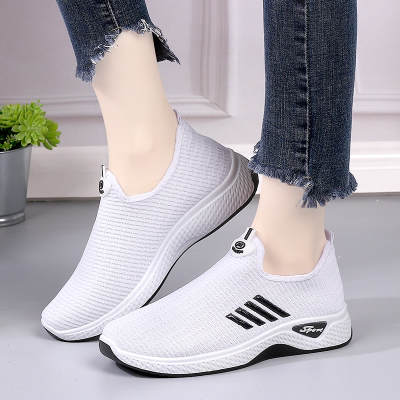 TERBARU MKT , Sepatu sneakers SLIP ON wanita SW19 SW19N KEKINIAN