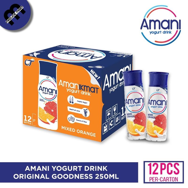 

Bundle - AMANI Yogurt Drink Mixed Orange (12 Btl)